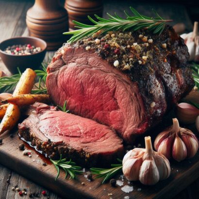 How to cook Prime Rib Roast with Garlic and Rosemary