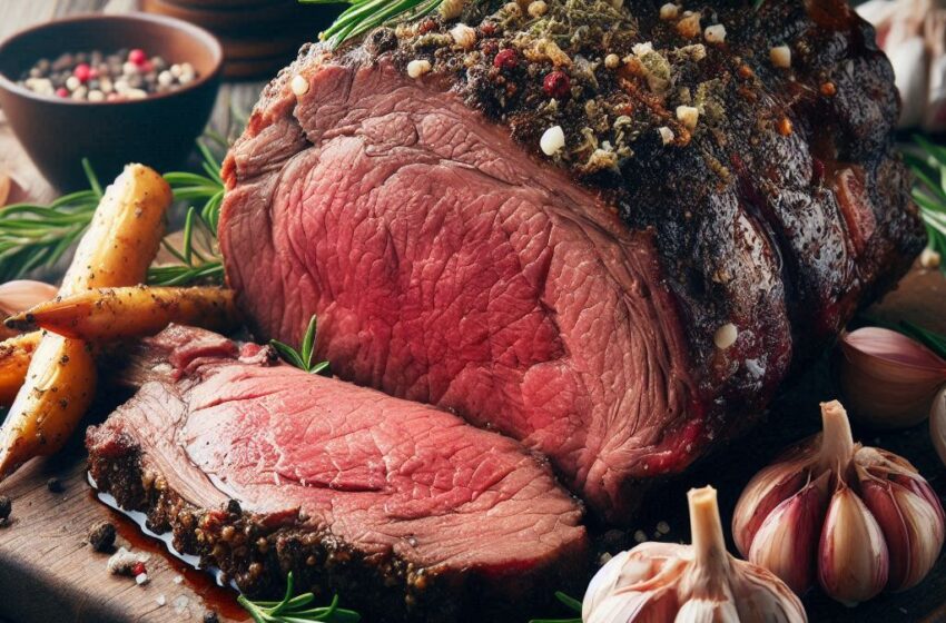 How to cook Prime Rib Roast with Garlic and Rosemary